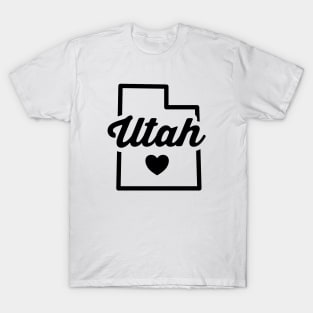 Utah Love Outline Vintage T-Shirt